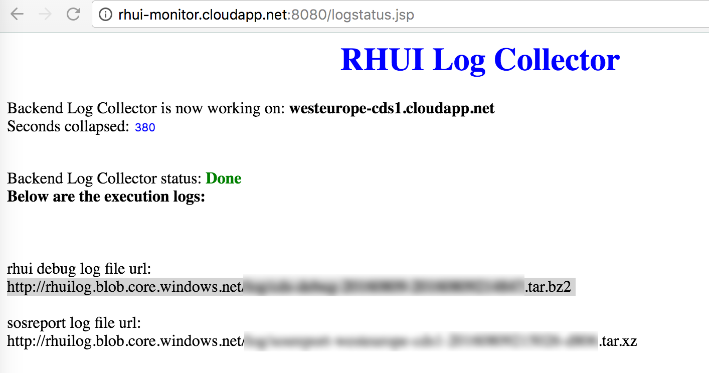 Microsoft Azure RHUI Monitoring tool