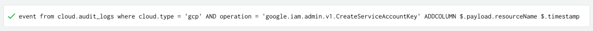 Image 4 is a screenshot of a single line of code. This is the equivalent query in Prisma Cloud. A green checkmark precedes the query.