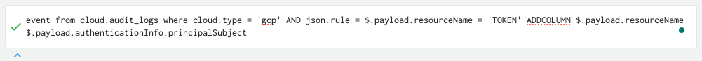 Image 8 is a screenshot of a single line of code. This is the equivalent query of Figure 7 in Prisma Cloud. A green checkmark precedes the query.